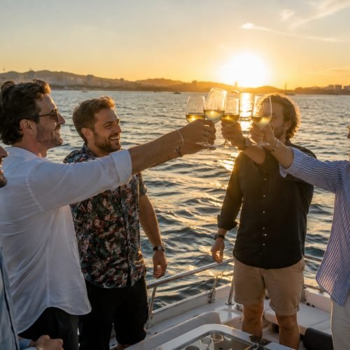 Despedidad de soltero en Barco en Barcelona